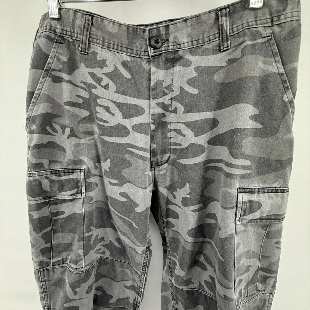 Backbone‎ Gray Camo Cargo Pants Utility Casual Streetwear Outdoor Everyday 34